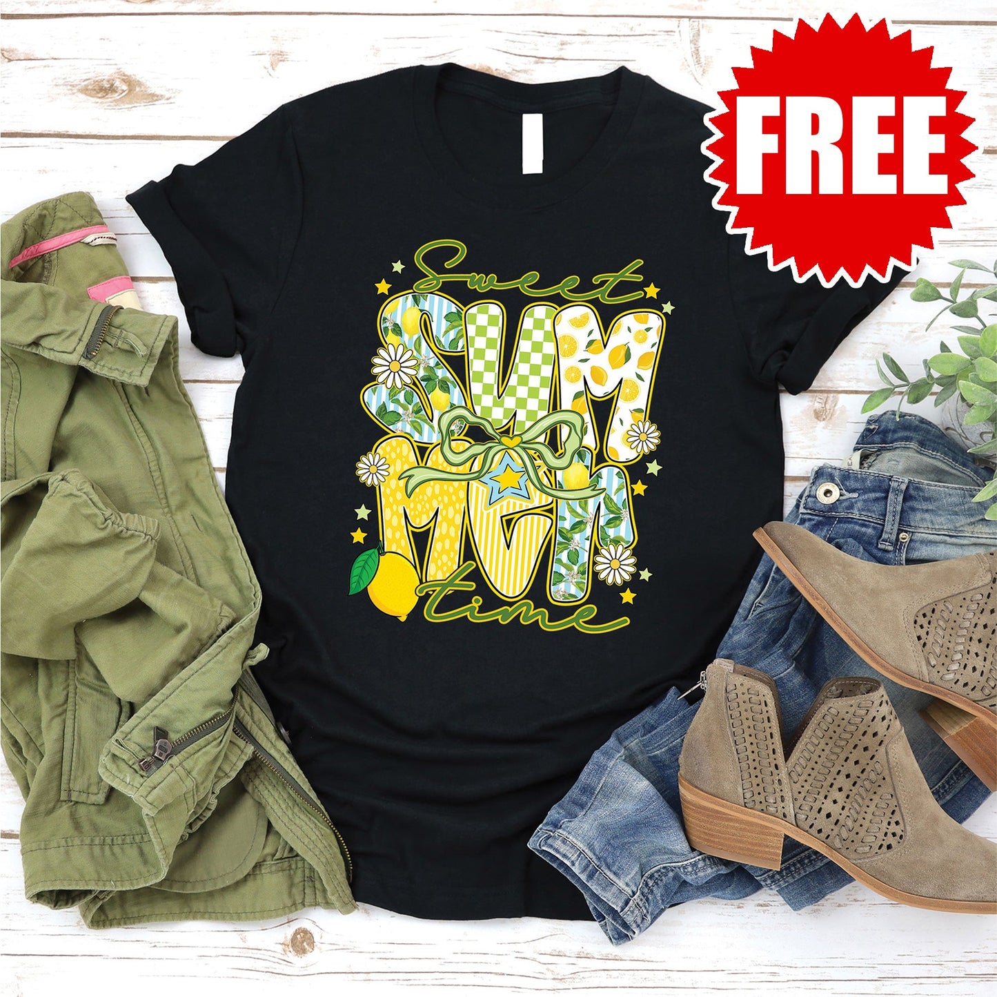 Sweet Summer Tee - Black - 0
