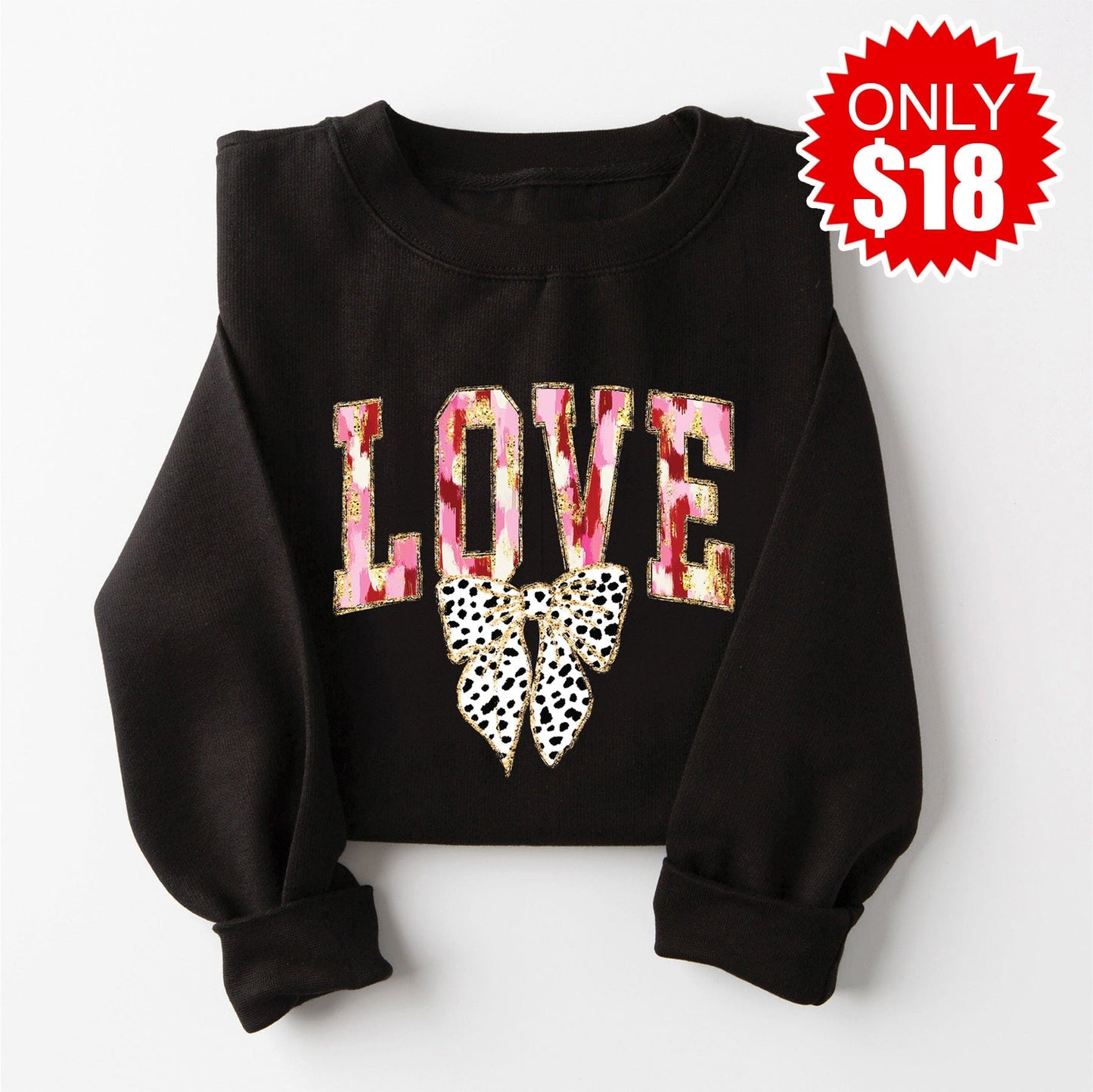 Love Crewneck Sweatshirt - Black