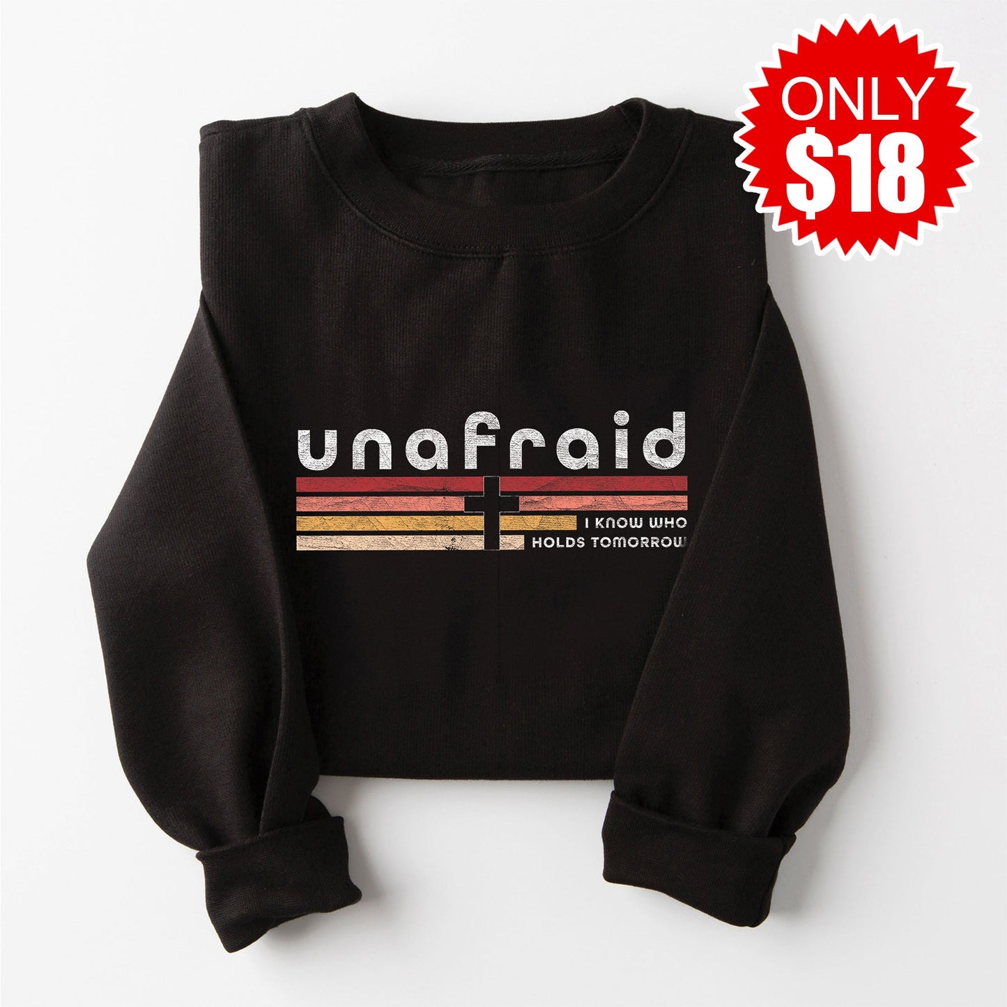Unafraid Crewneck Sweatshirt - Black