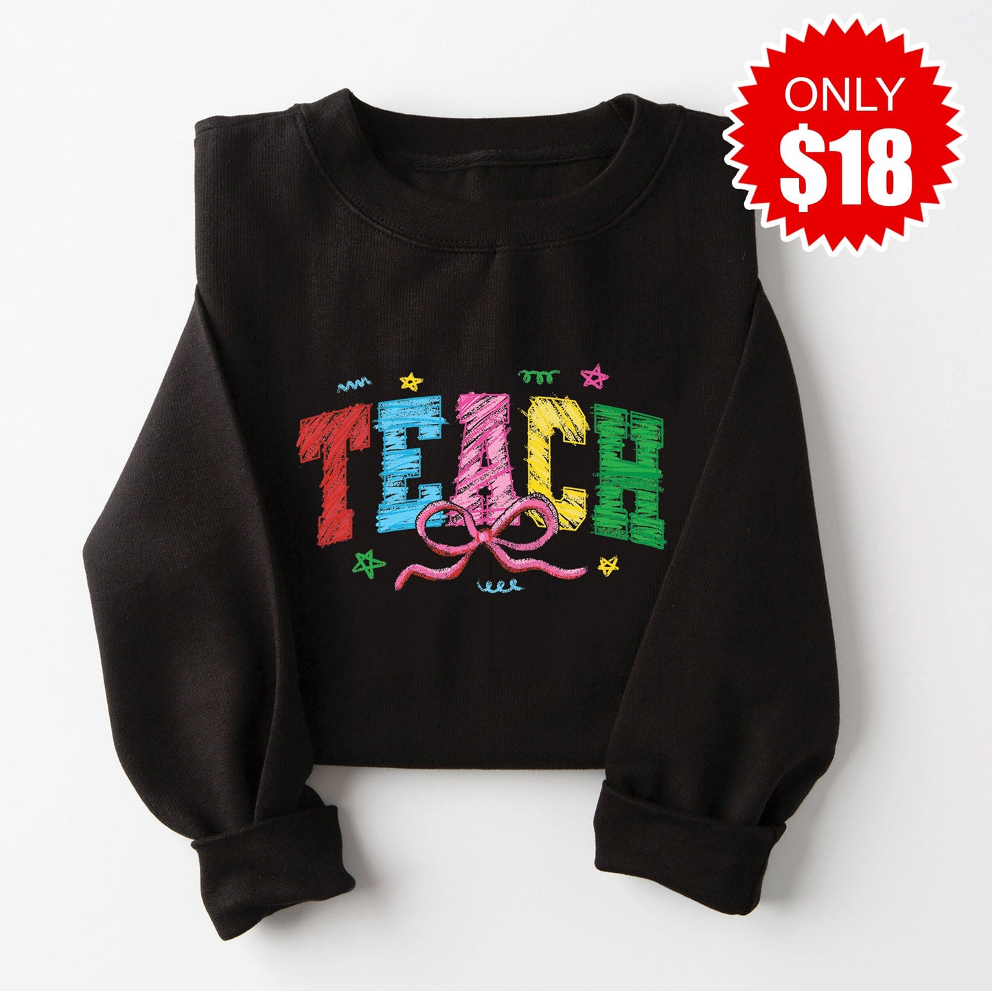 Teach Sketch Sweatshirt - Black - 18