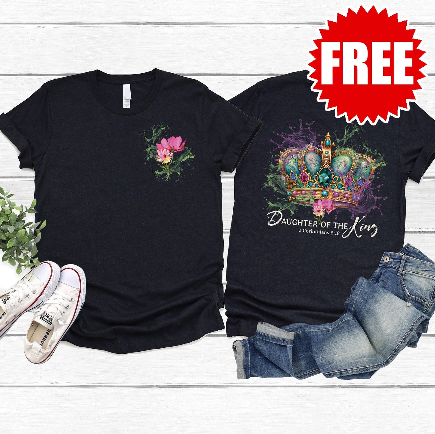 Daughter of the King Tee - Black