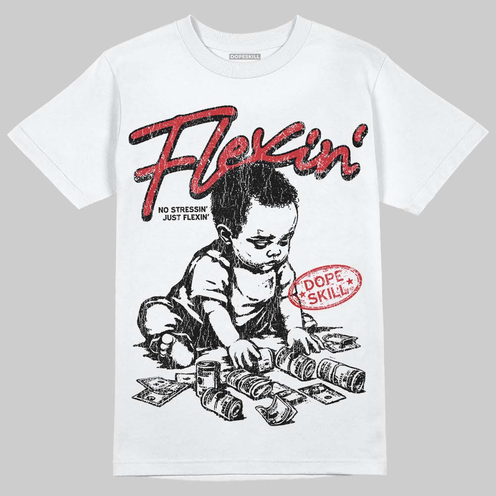 Black Metallic Reimagined 5s DopeSkill T-Shirt Flexin' Graphic