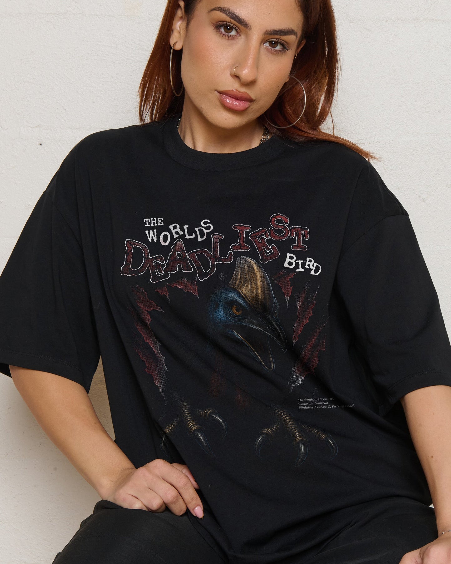 World‚Äôs Deadliest Bird Oversized Tee