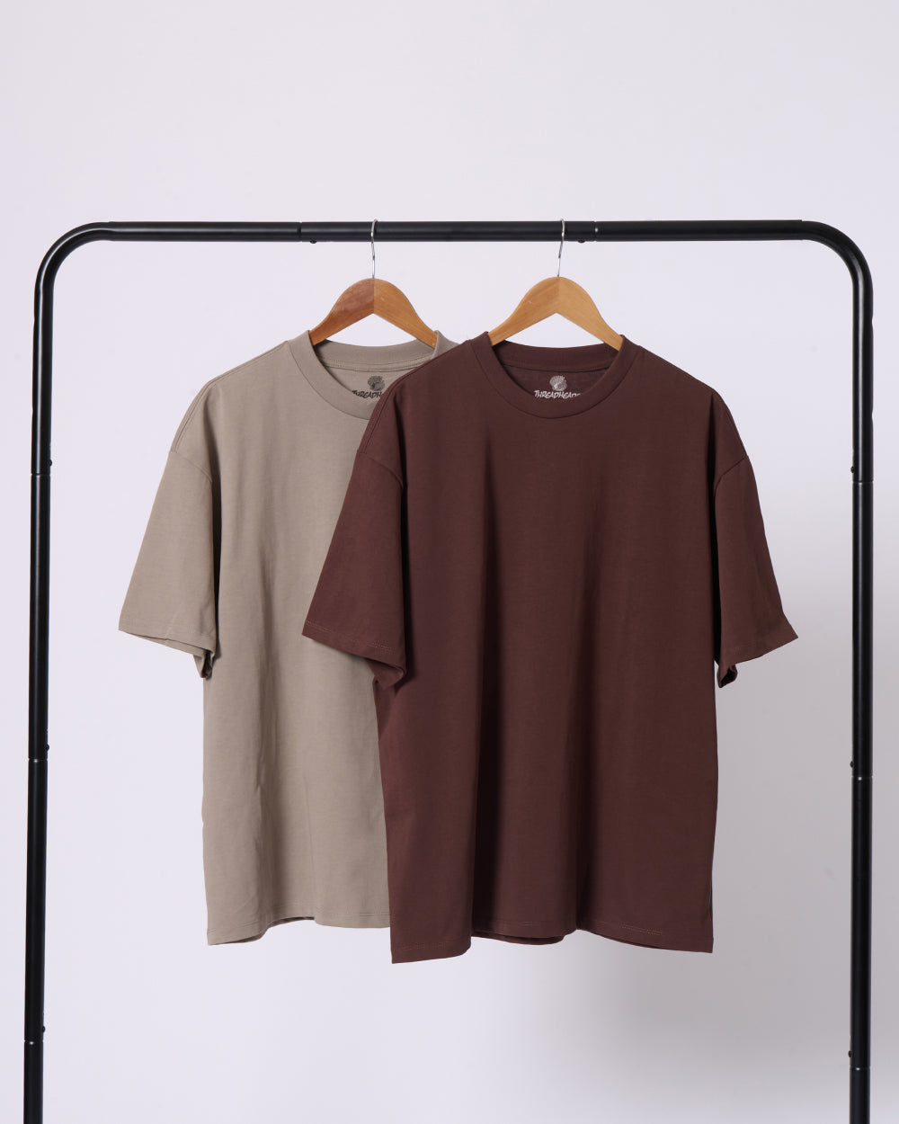 Oversized Tee 2 Pack: Buff, Brown