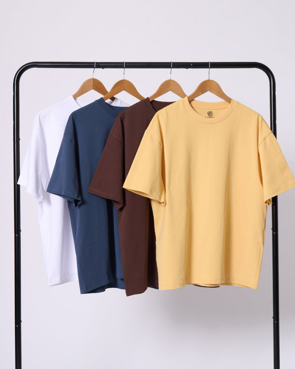Oversized Tee 4 Pack: White, Navy, Brown, Ochre