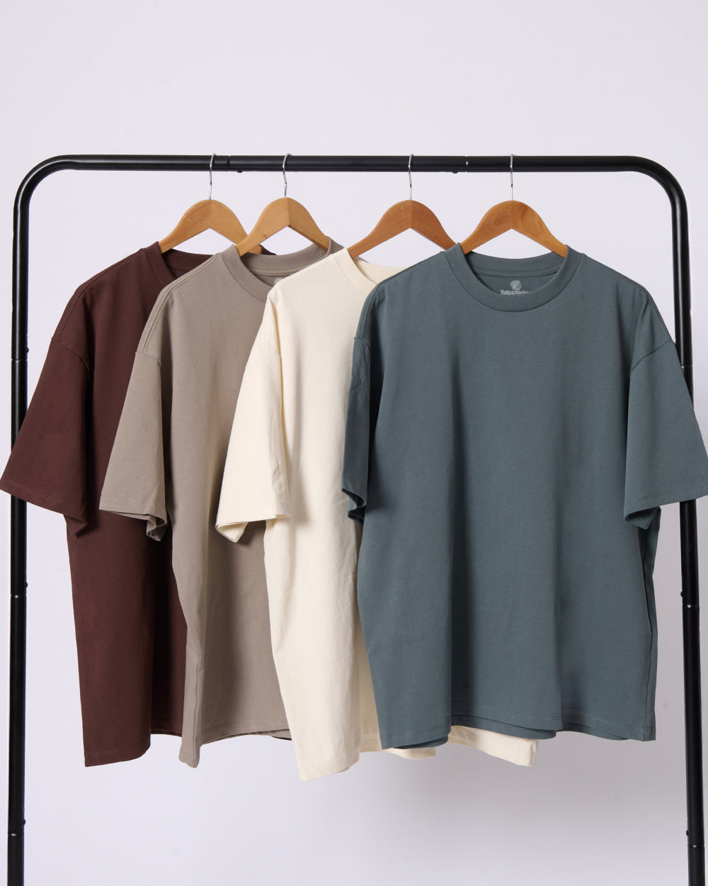 Oversized Tee 4 Pack: Brown, Buff, Natural, Sage