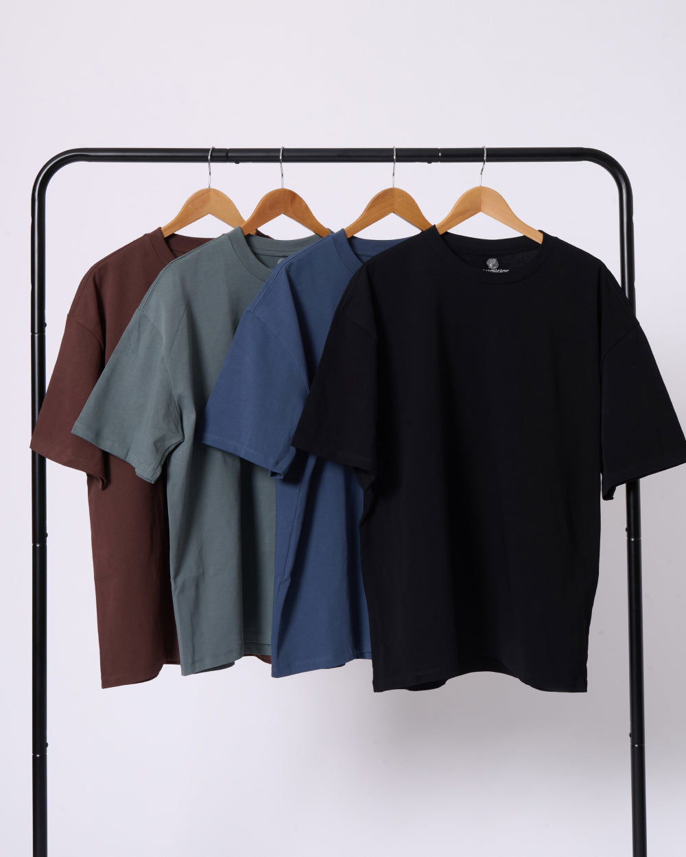 Oversized Tee 4 Pack: Brown, Sage, Navy, Black