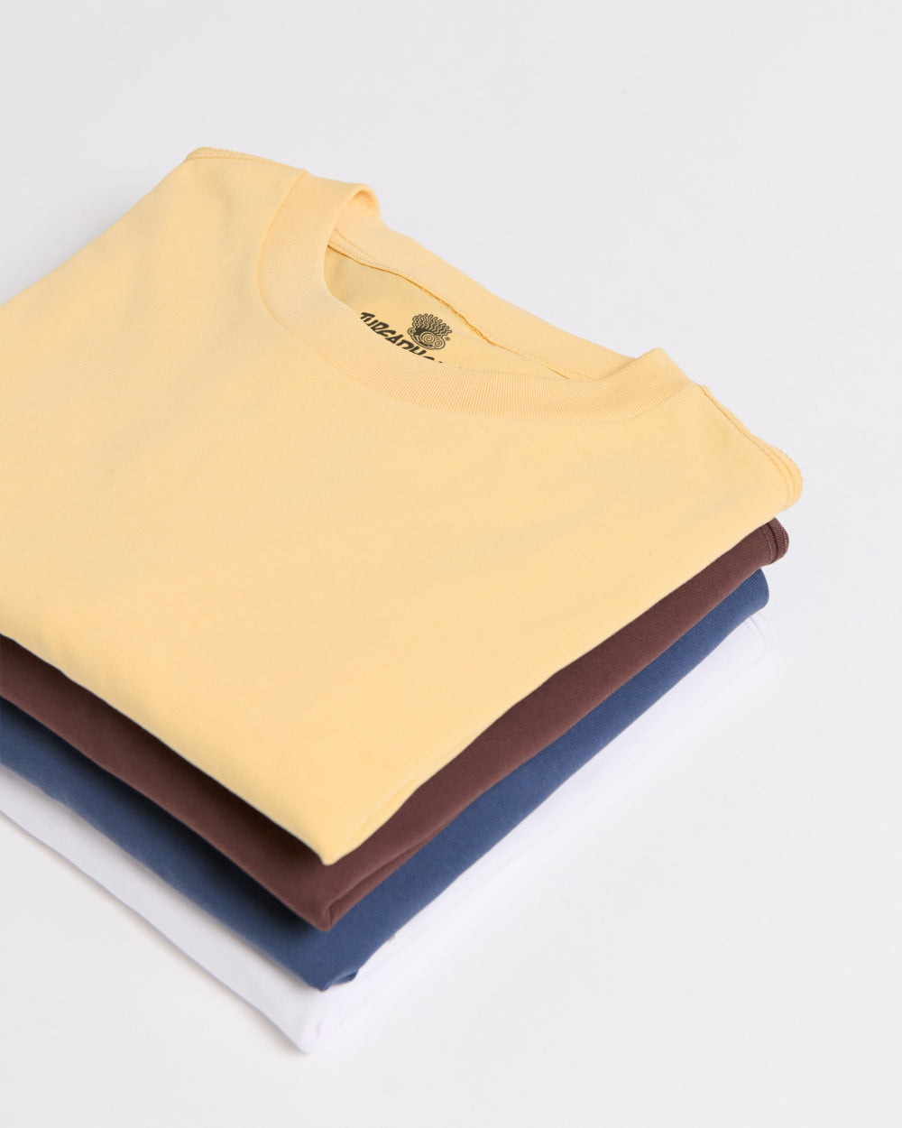 Oversized Tee 4 Pack: White, Navy, Brown, Ochre