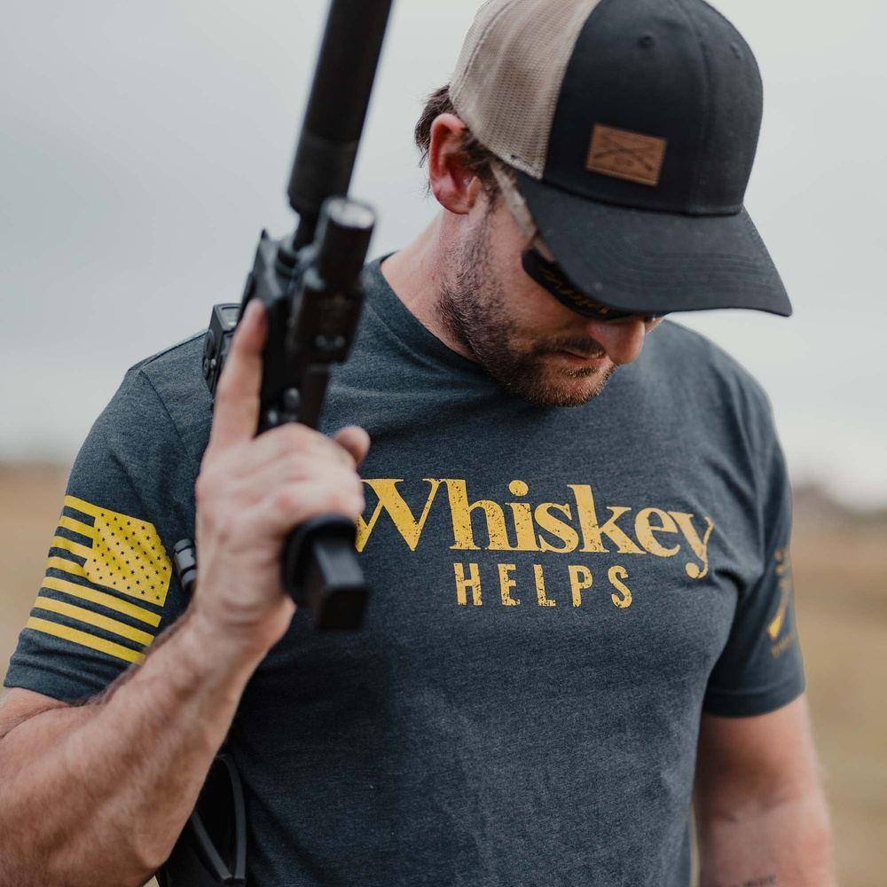 Whiskey Helps‚Ñ¢  T-Shirt - Midnight Navy