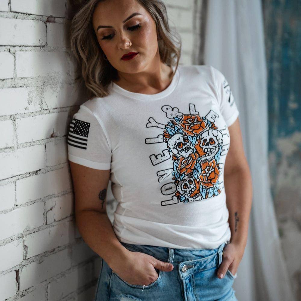 Women's Lovely & Lethal Slim Fit T-Shirt - White