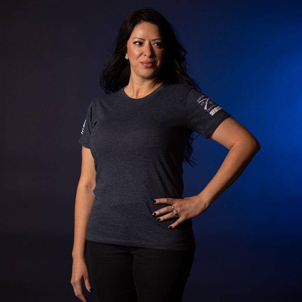 Club Member - Women's Basic Slim Fit T-Shirt- Heather Navy-S