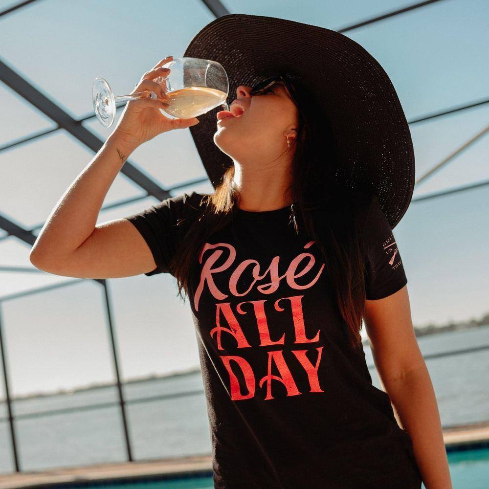 Women's Ros√© All Day Slim Fit T-Shirt - Black