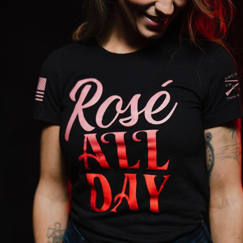 Women's Ros√© All Day Slim Fit T-Shirt - Black