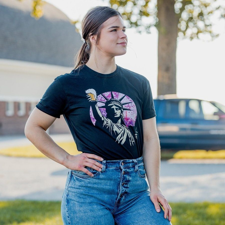 Women's Toast To Freedom Boyfriend Fit T-Shirt - Realtree Extreme¬Æ