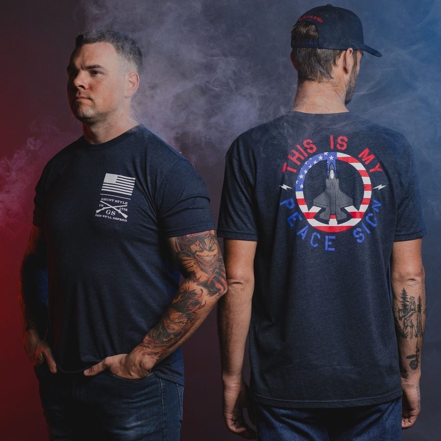 This Is My Peace Sign T-Shirt - Midnight Navy