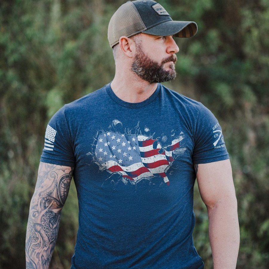 America Has Landed T-Shirt - Midnight Navy