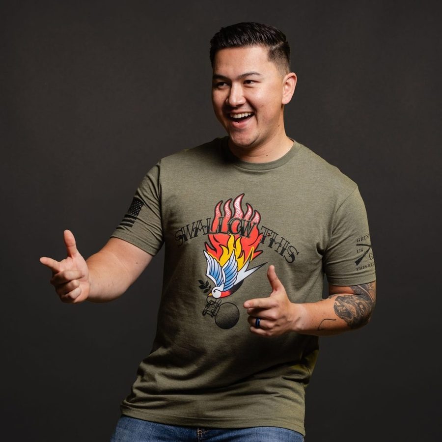 Swallow This T-Shirt - Military Green