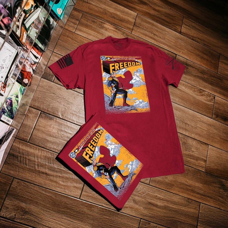 Freedom Comic T-Shirt - Red