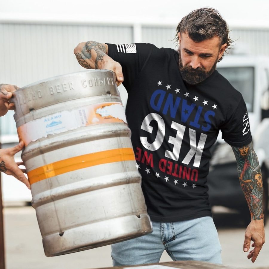 United We Keg Stand T-Shirt - Black