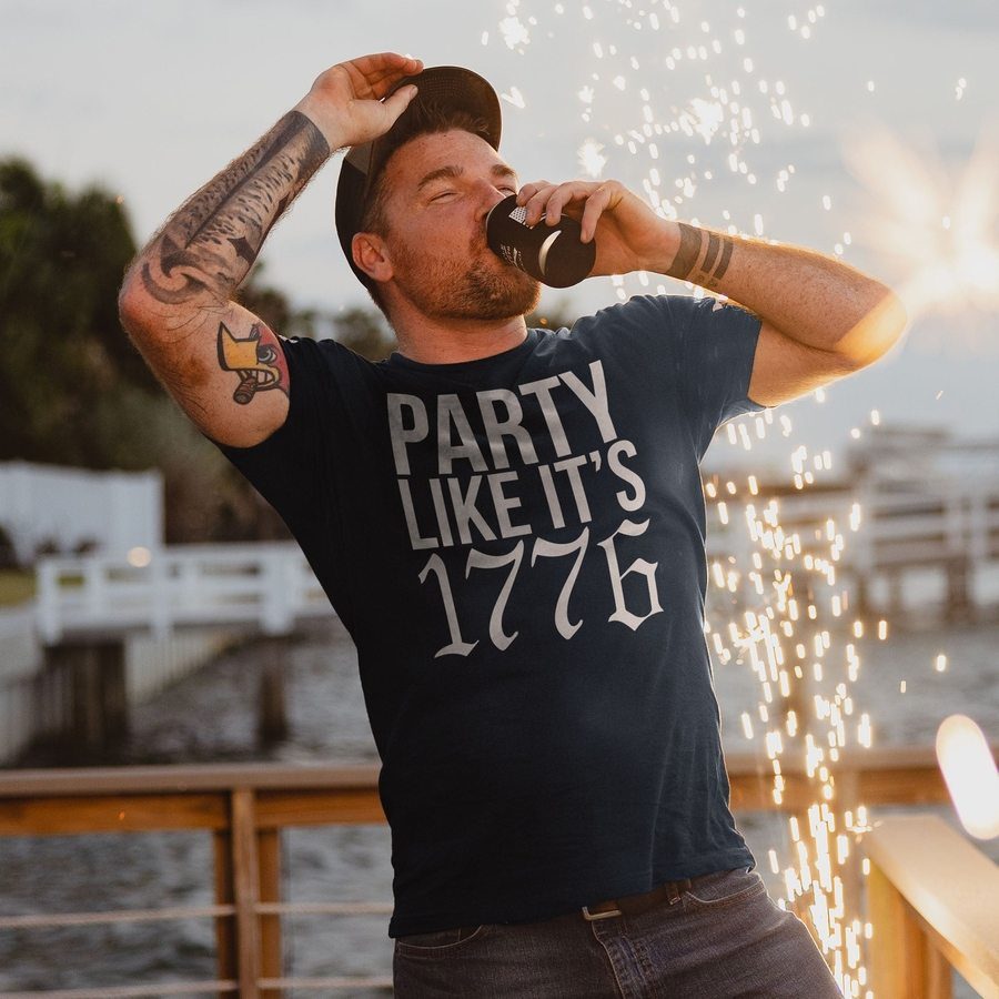 Party Like It 1776 T-Shirt - Midnight Navy