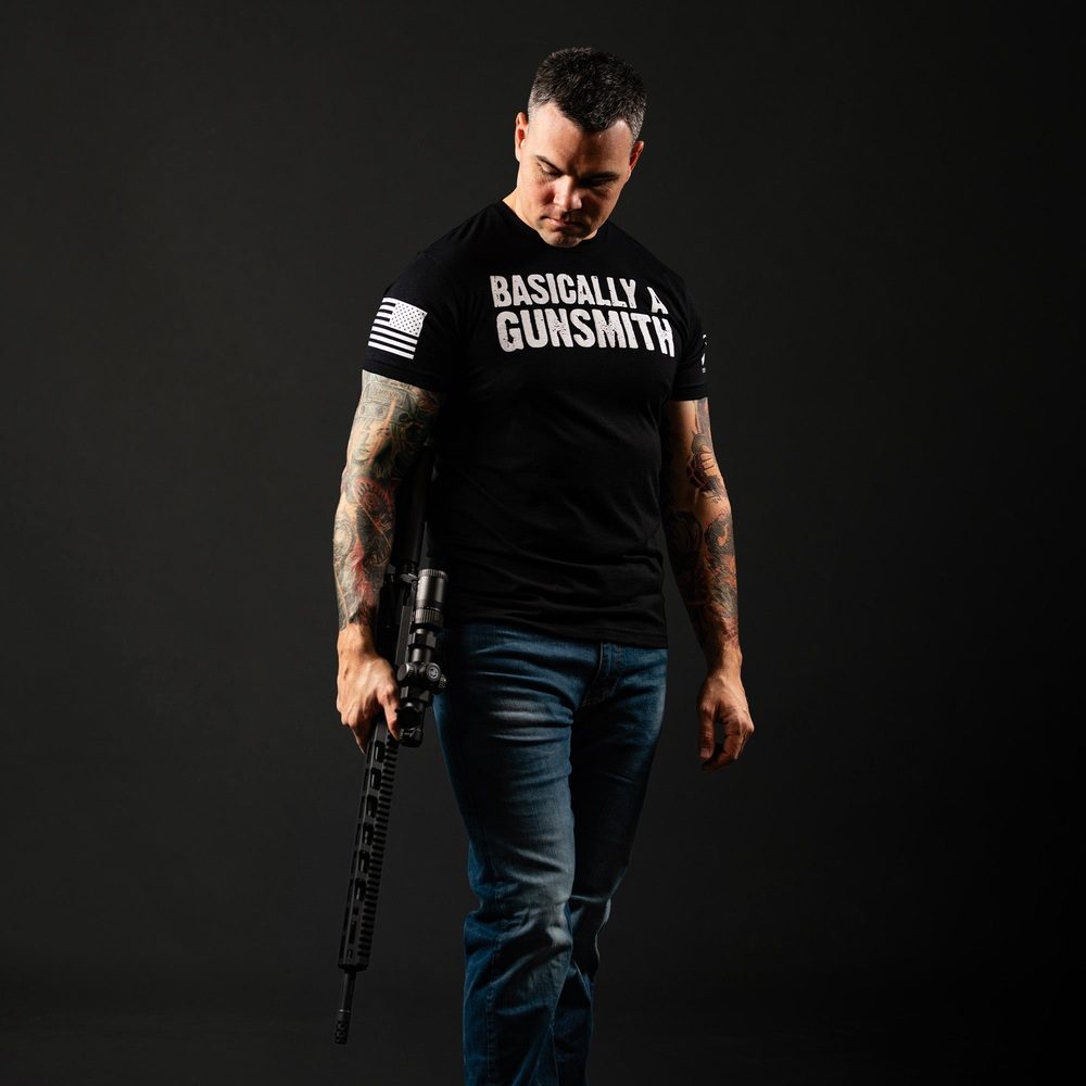 Basically A Gunsmith T-Shirt - Black