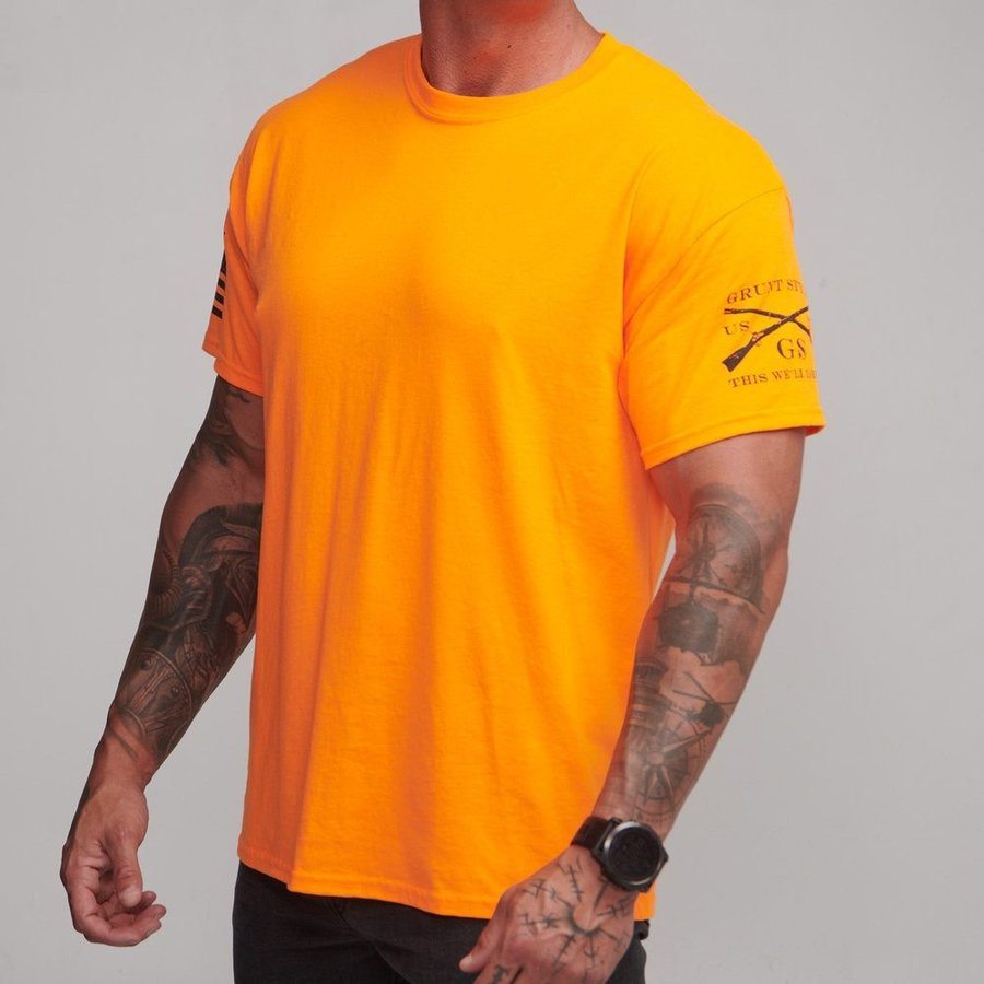 Basic T-Shirts - Safety Orange - 3 Pack