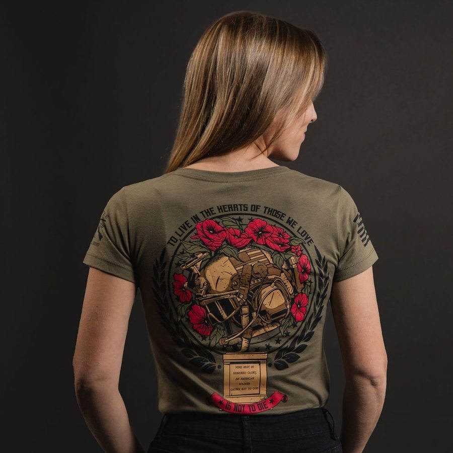 Women's Those We Love V-Neck T-Shirt - Military Green