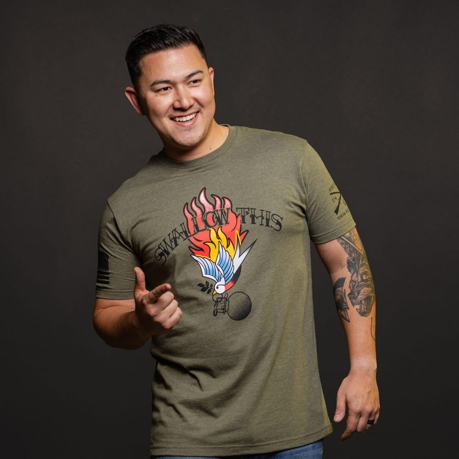 Swallow This T-Shirt - Military Green