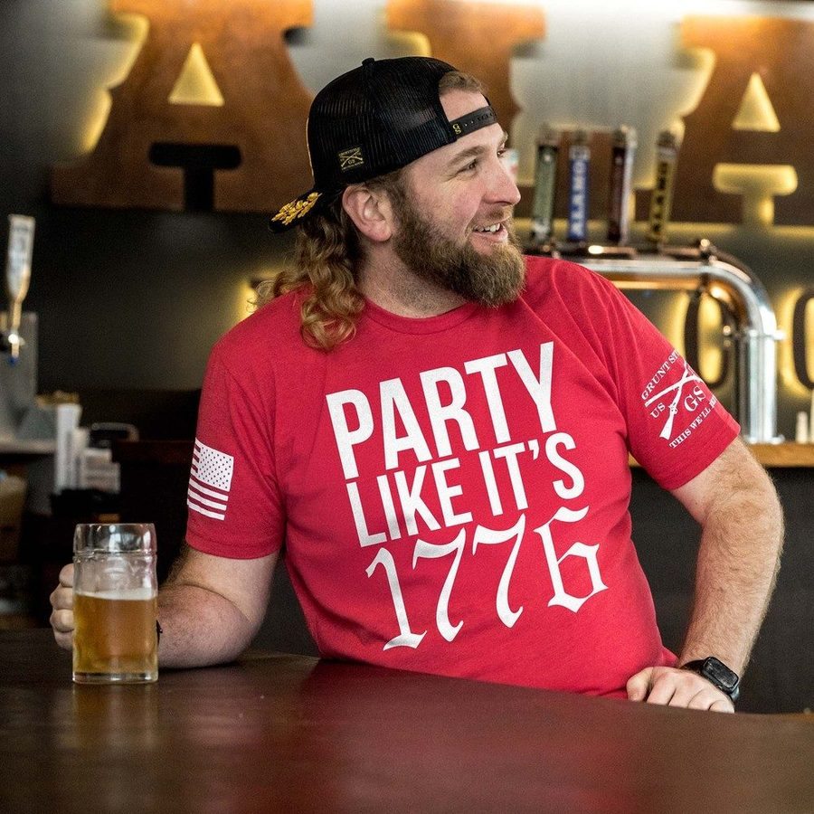 Party Like It 1776 T-Shirt - Red