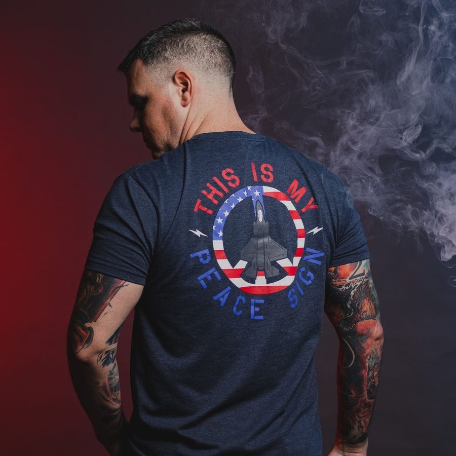 This Is My Peace Sign T-Shirt - Midnight Navy