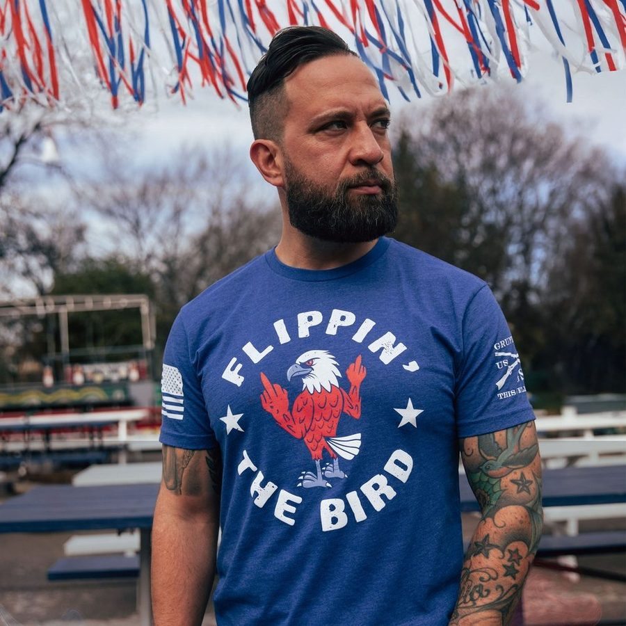 Flippin' The Bird T-Shirt - Royal