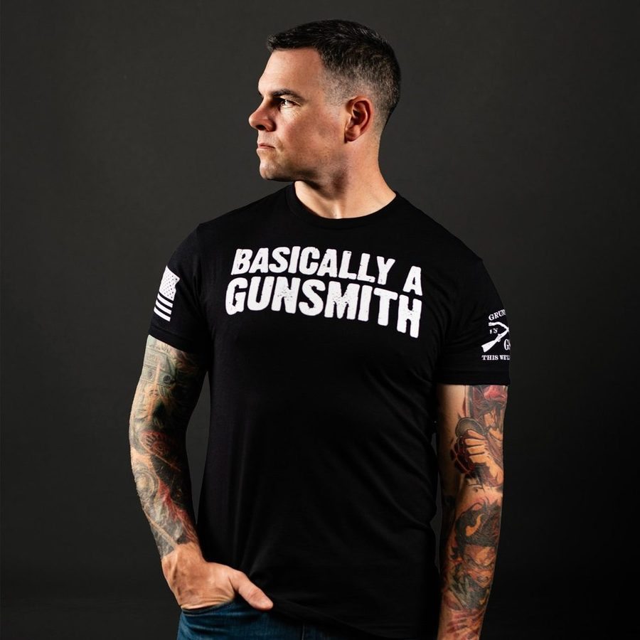 Basically A Gunsmith T-Shirt - Black