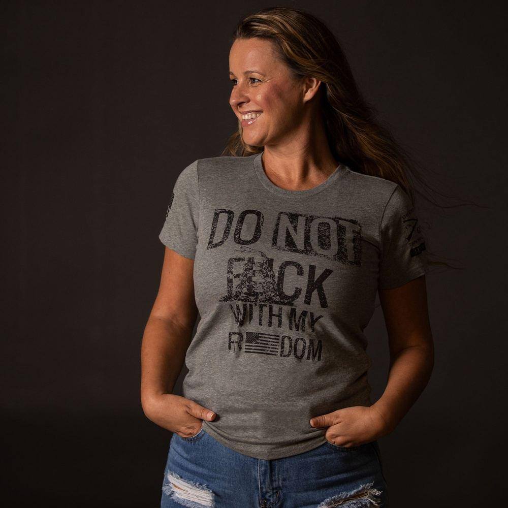Women's Do Not F*ck With My Freedom Slim Fit T-Shirt