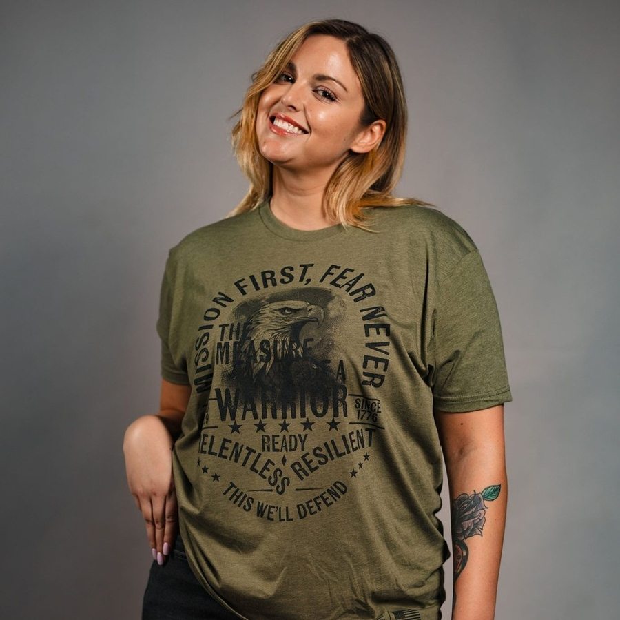 Women's Mission First Boyfriend Fit T-Shirt - Military Green