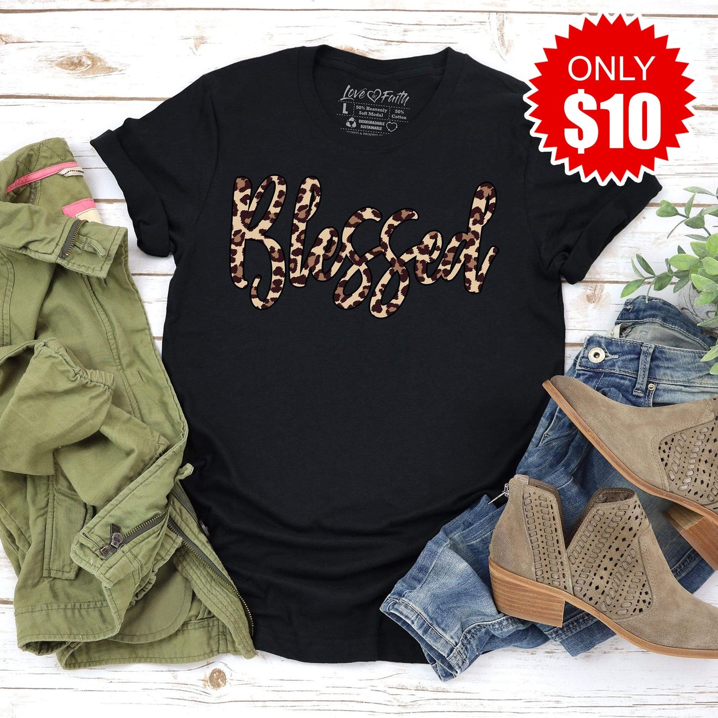 Blessed Leopard Tee - 10
