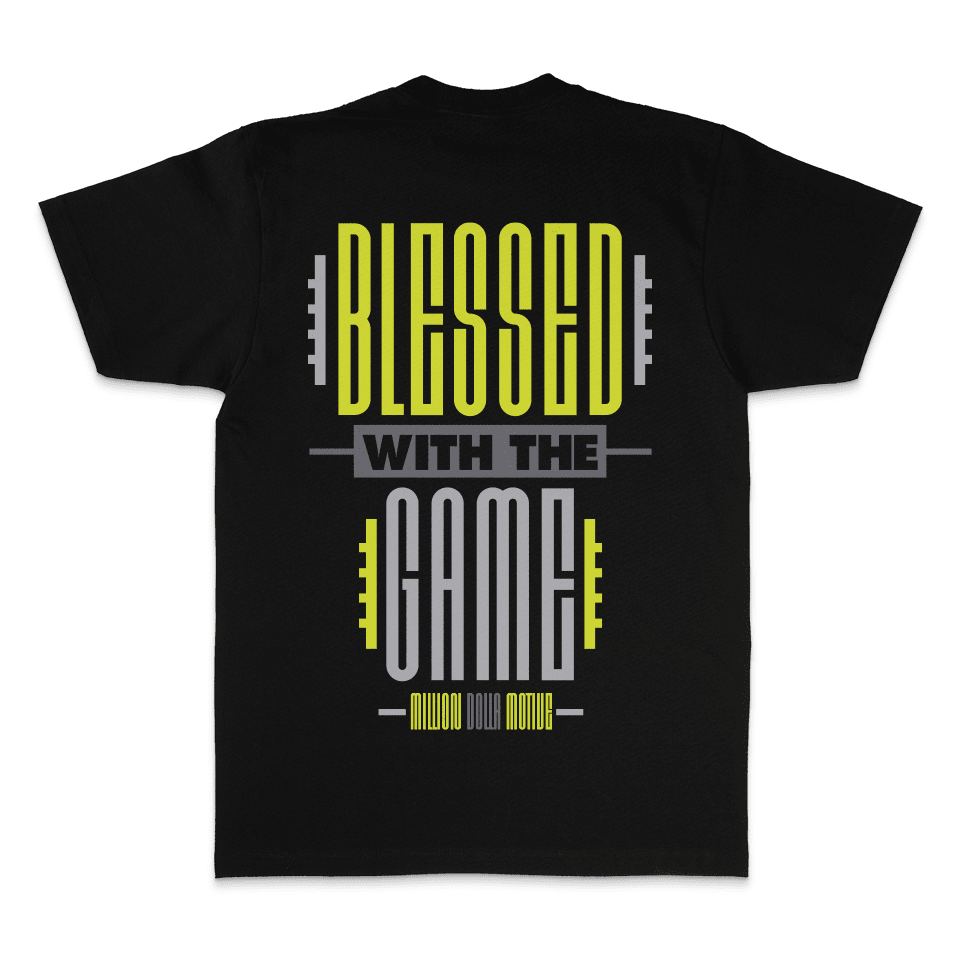 Blessed With The Game - Black T-Shirt