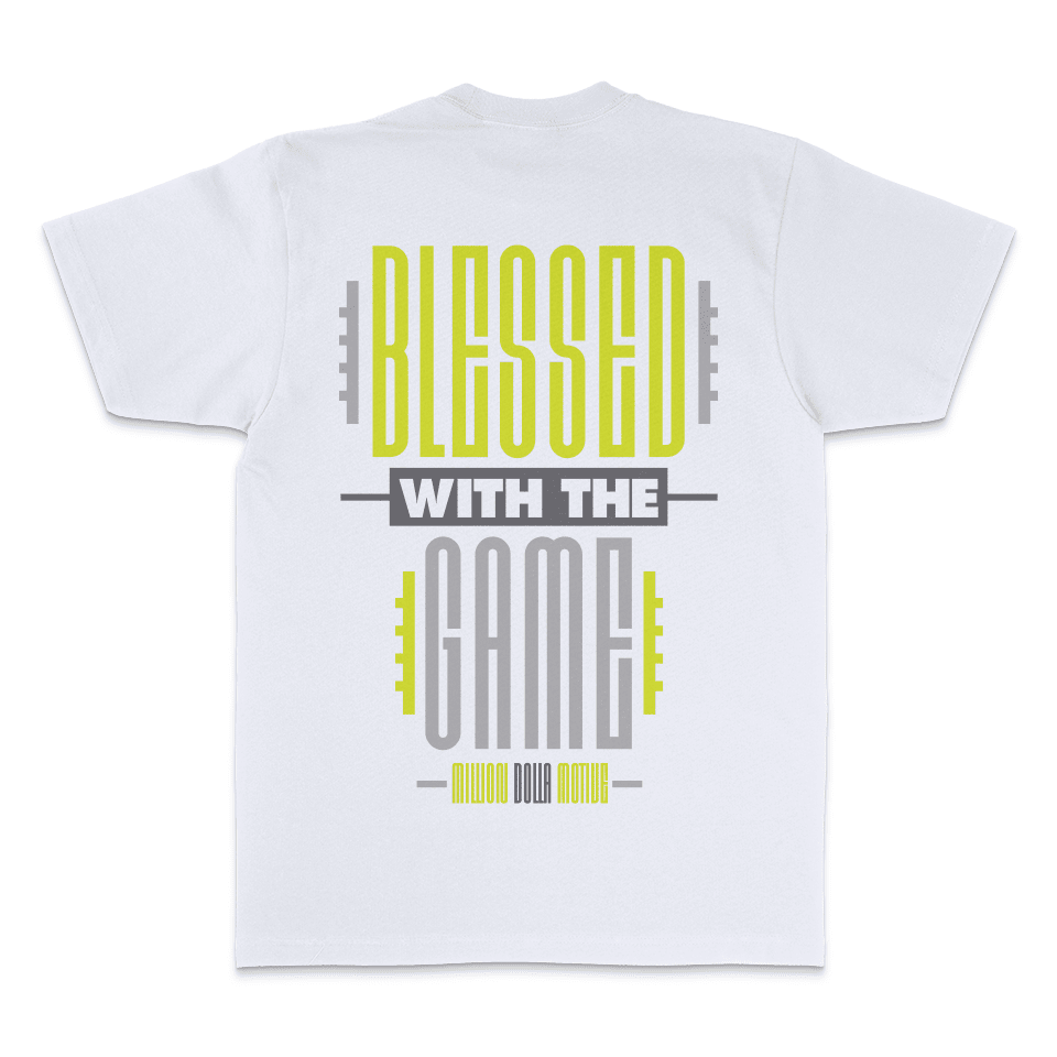 Blessed With The Game - White T-Shirt