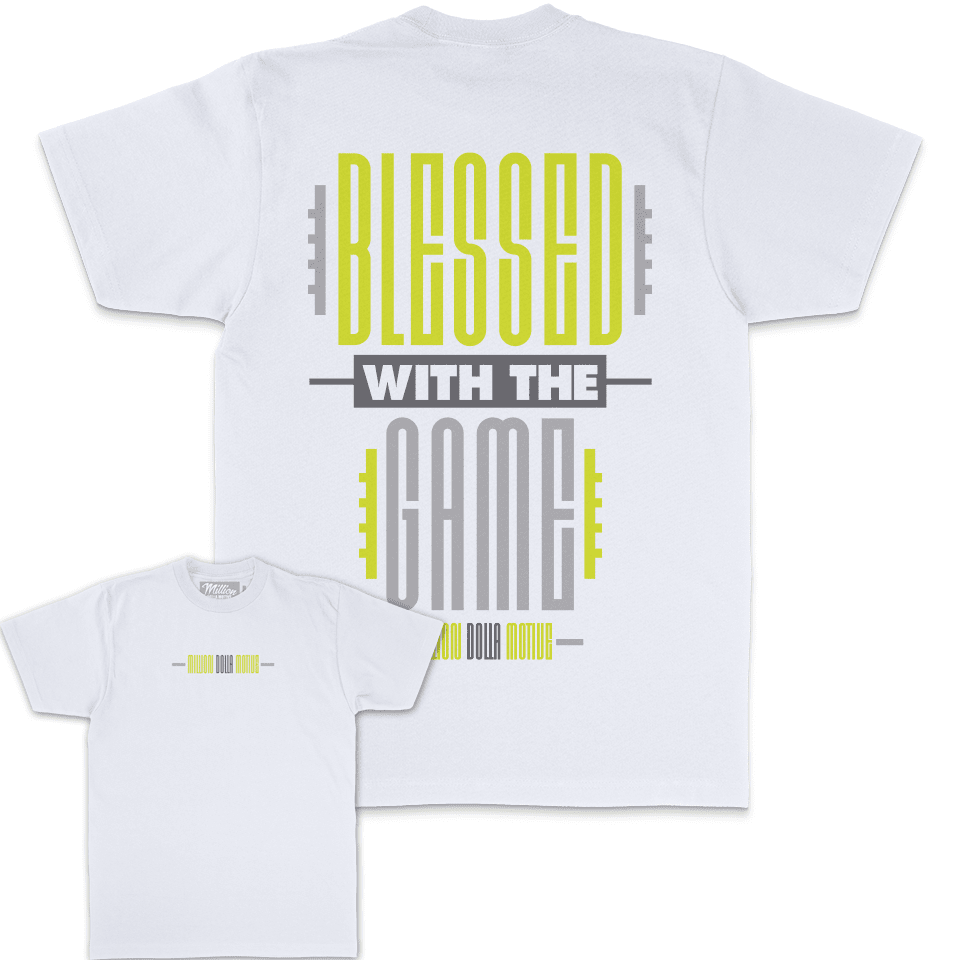 Blessed With The Game - White T-Shirt