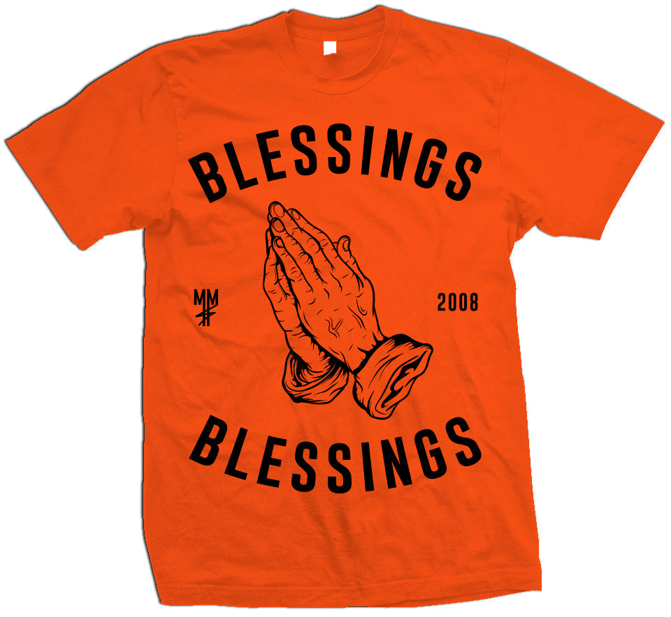 Blessings on Blessings - Orange T-Shirt