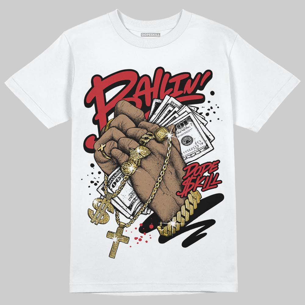 Bred 11s DopeSkill T-Shirt Always Ballin' Graphic
