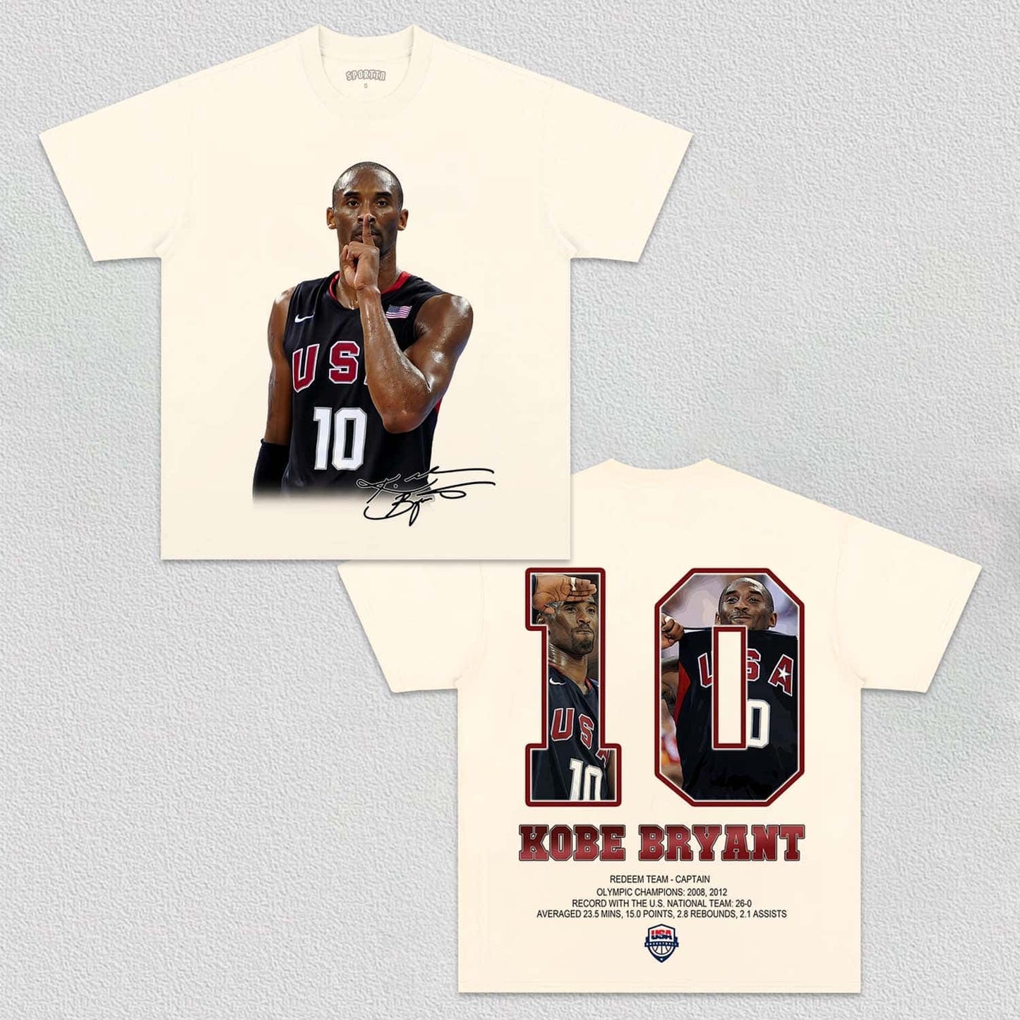 CAPTAIN AMERICA -KOBE TEE Style001