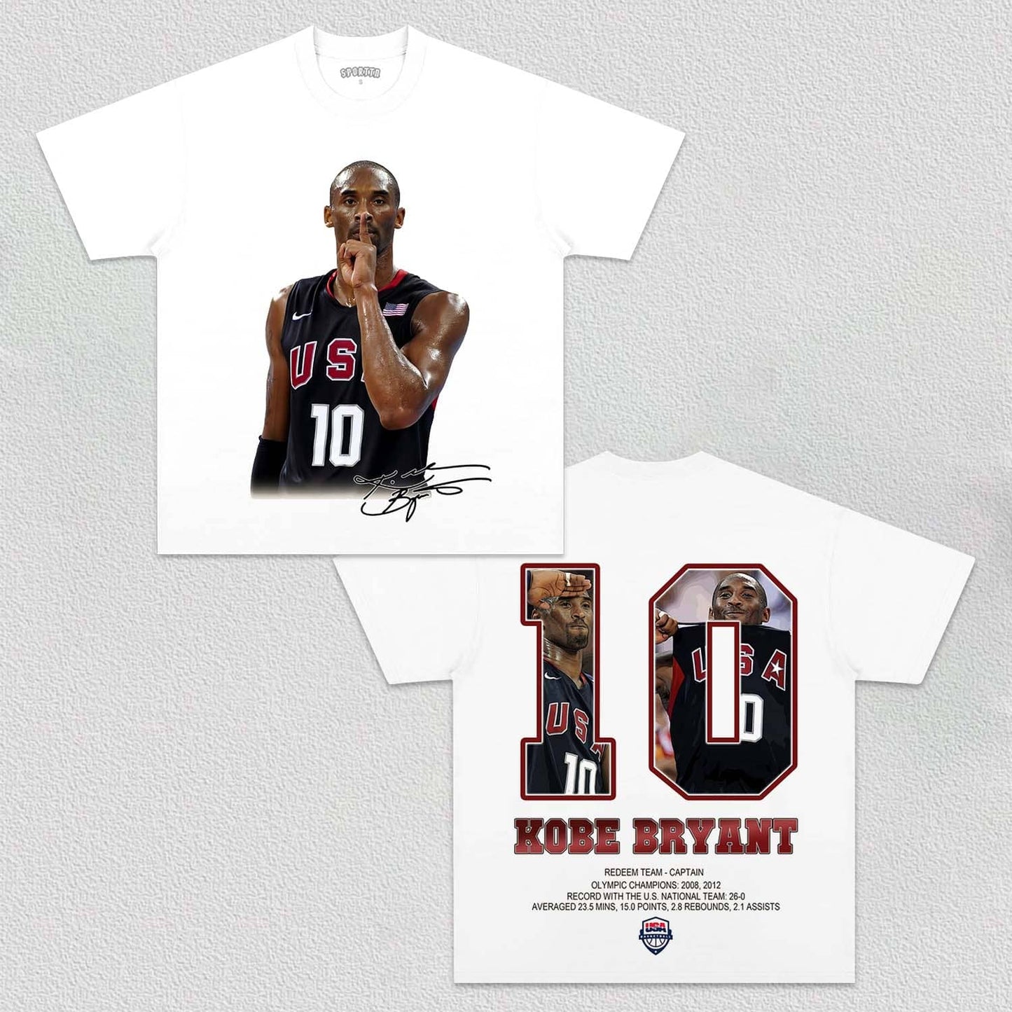 CAPTAIN AMERICA -KOBE TEE Style001
