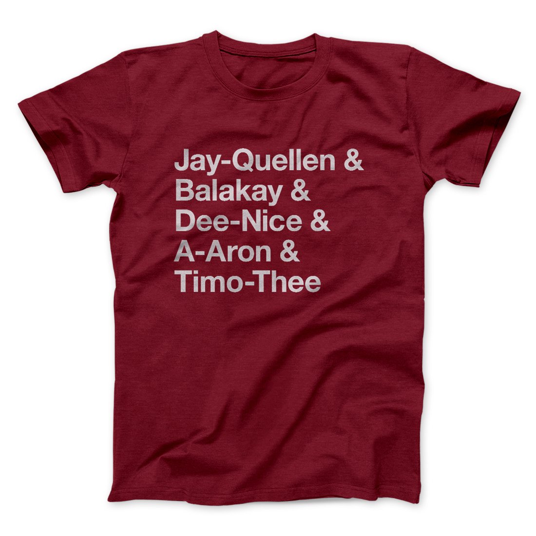 Substitute Teacher Names Men/Unisex T-Shirt