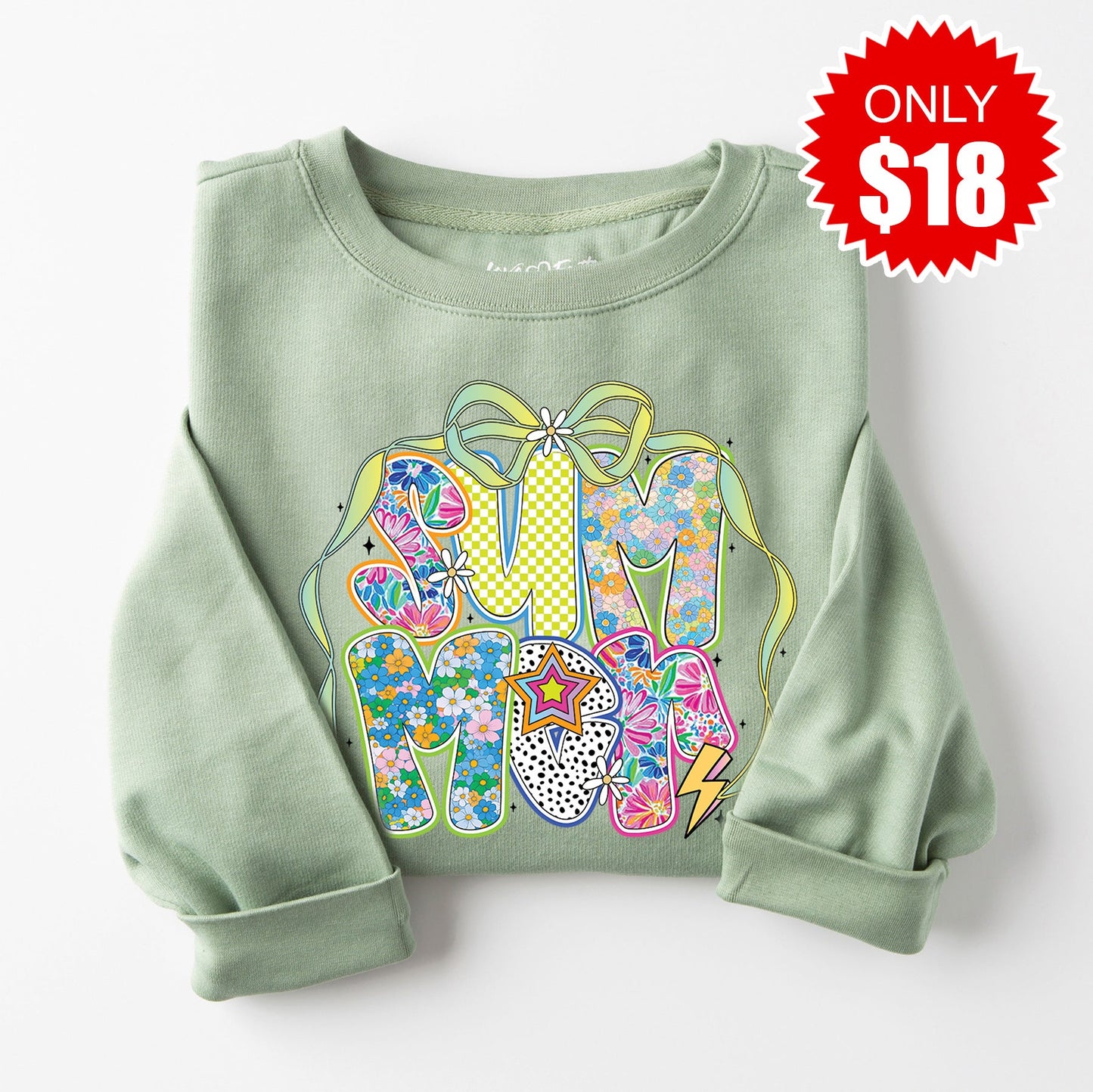 Summer 2 Sweatshirt - Heather Sage - 18