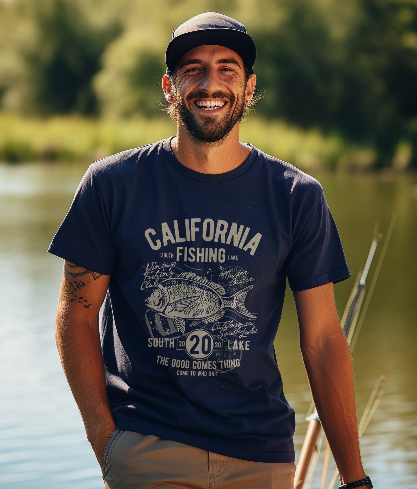 The Shirt Shack California Fishing: T-Shirt