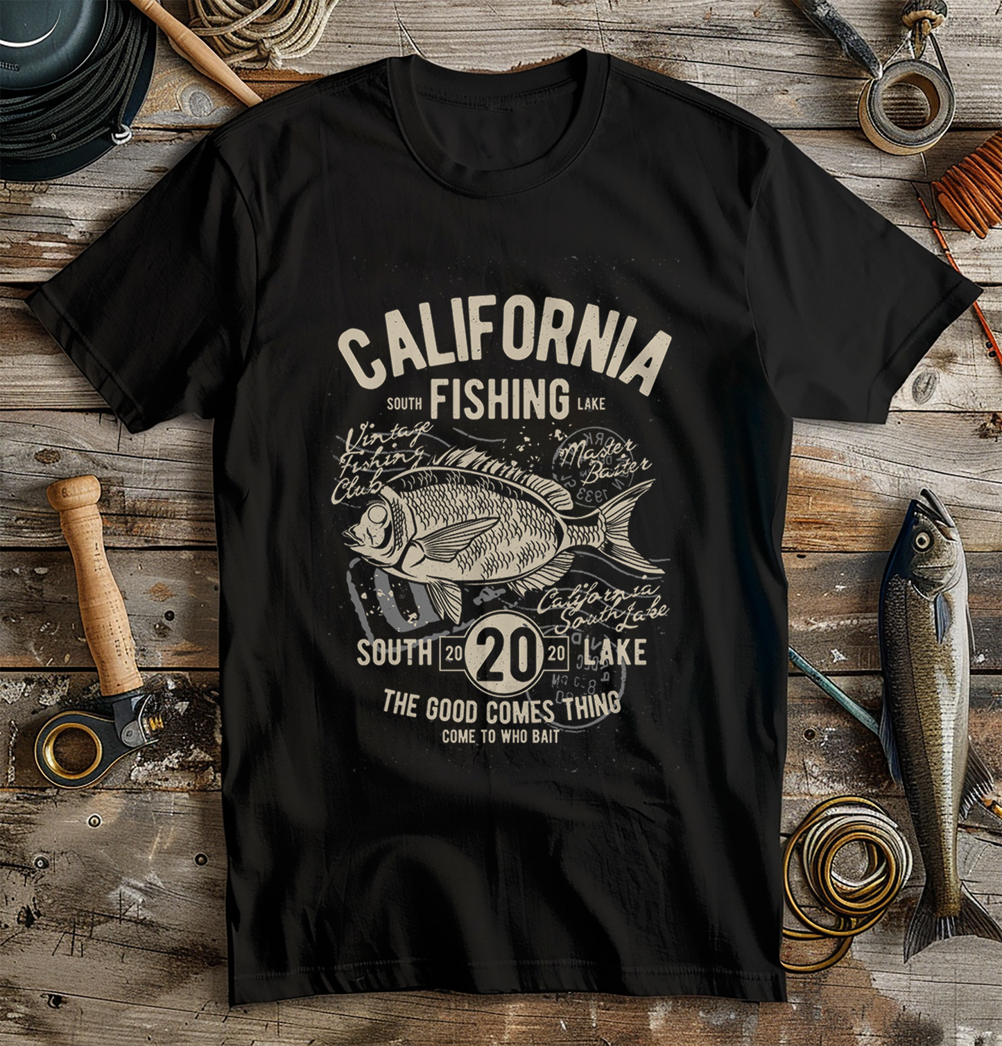 The Shirt Shack California Fishing: T-Shirt