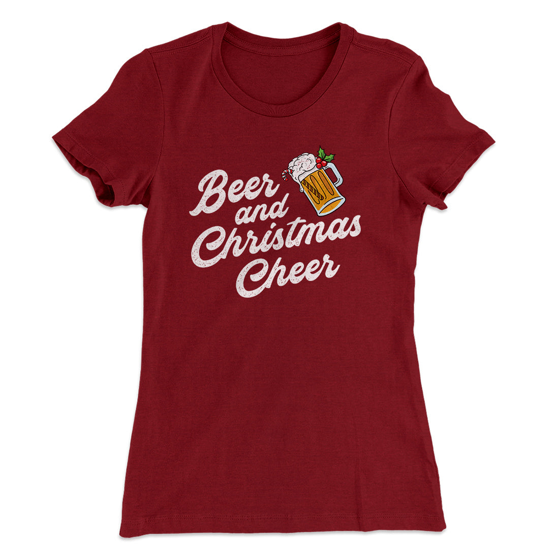 Beer And Christmas Cheer Women's T-Shirt
