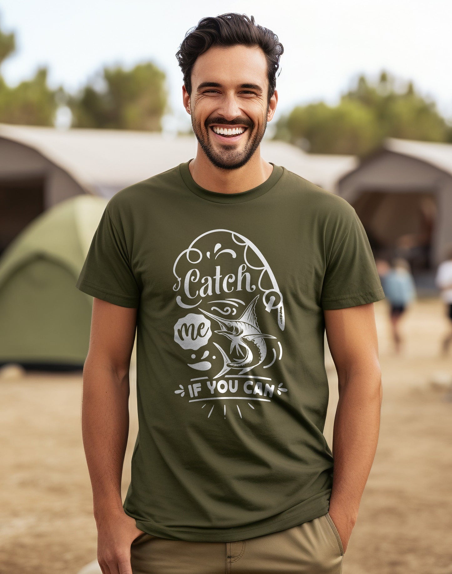 Catch Me If You Can Funny Fishing T-Shirt