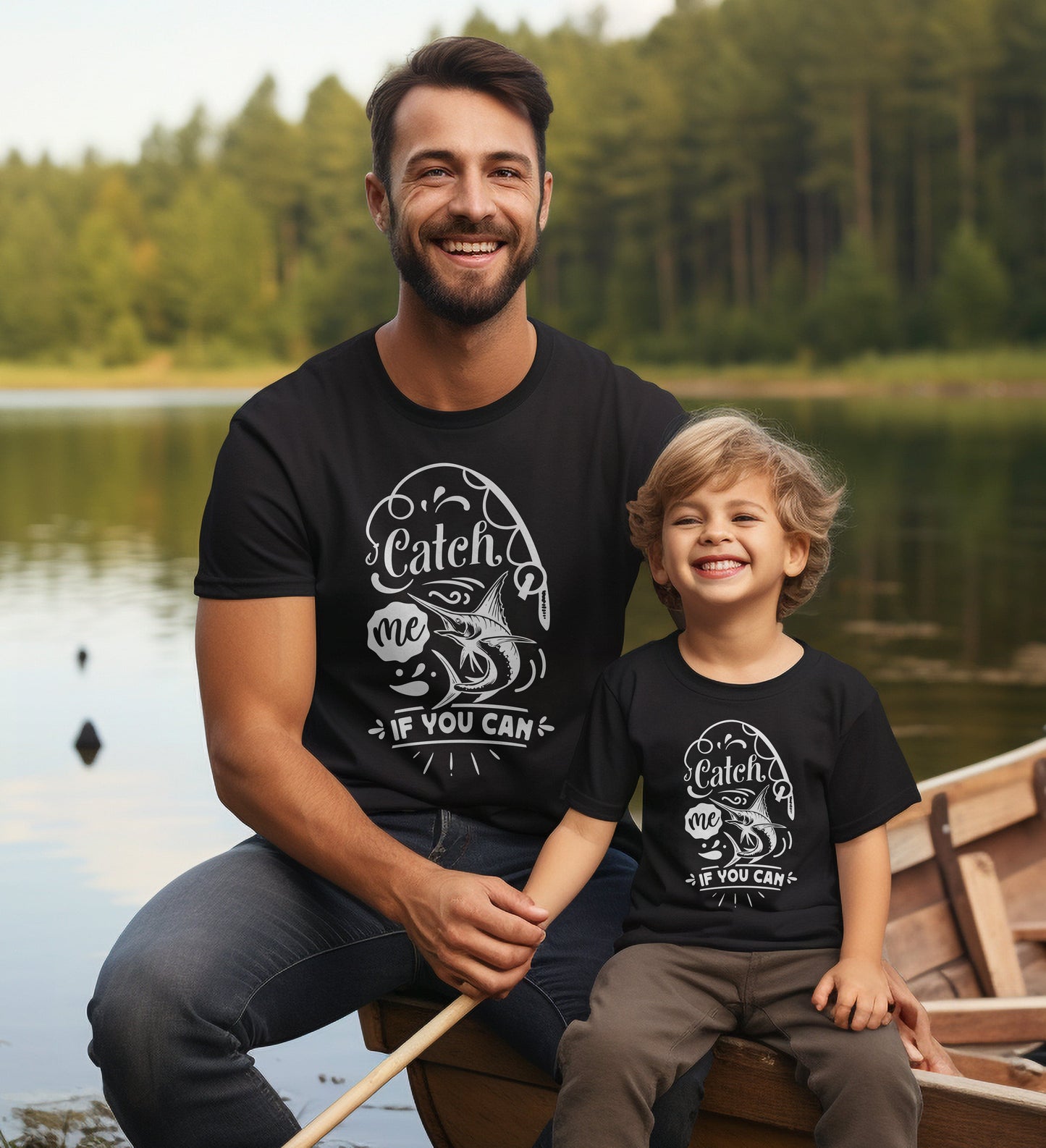 Catch Me If You Can Funny Fishing T-Shirt