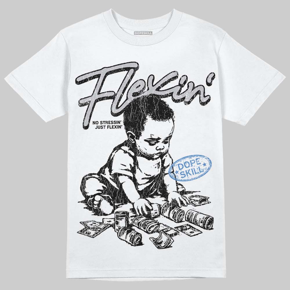 Cement Grey 11s DopeSkill T-Shirt Flexin' Graphic